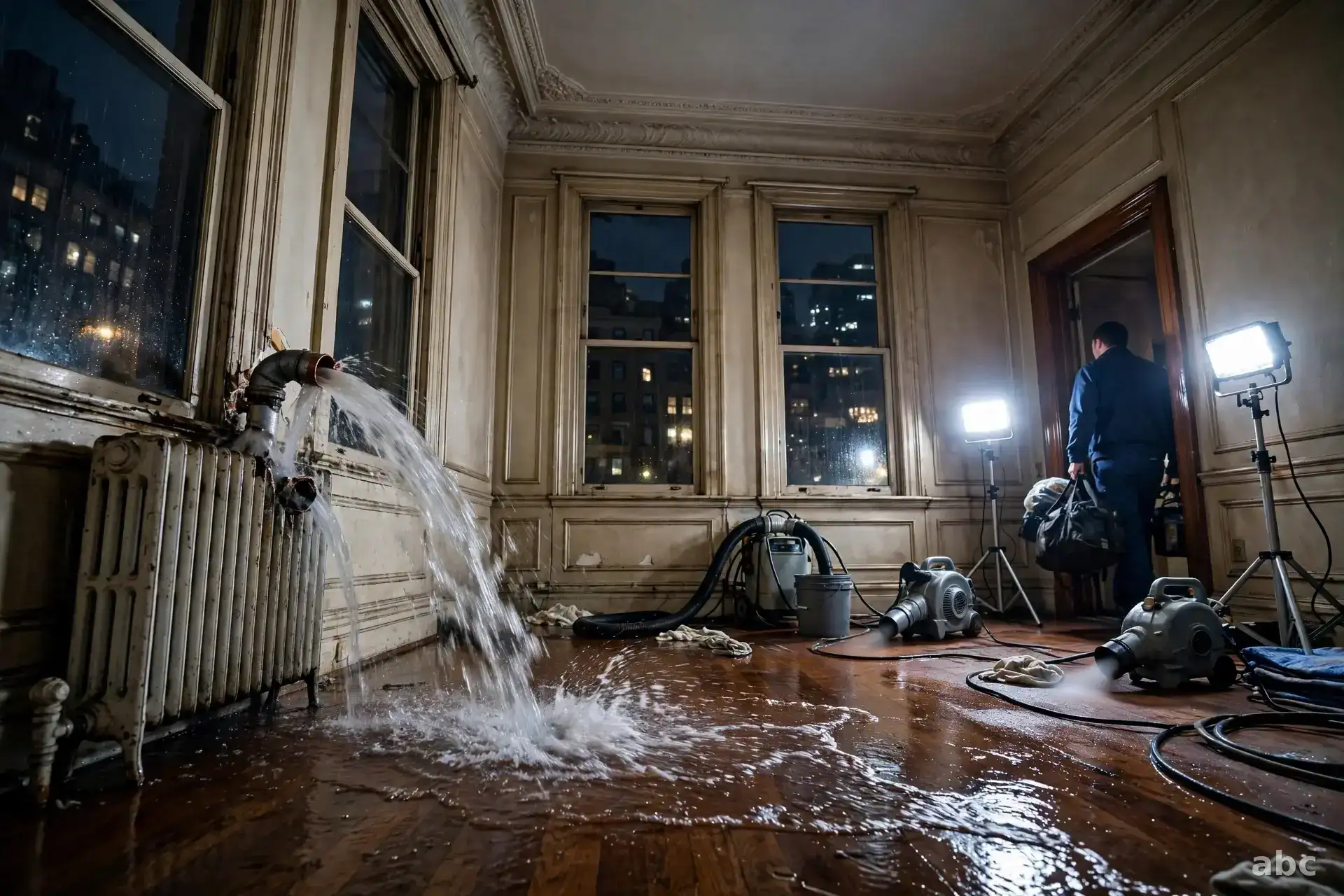 Emergency water damage help in New York, NY