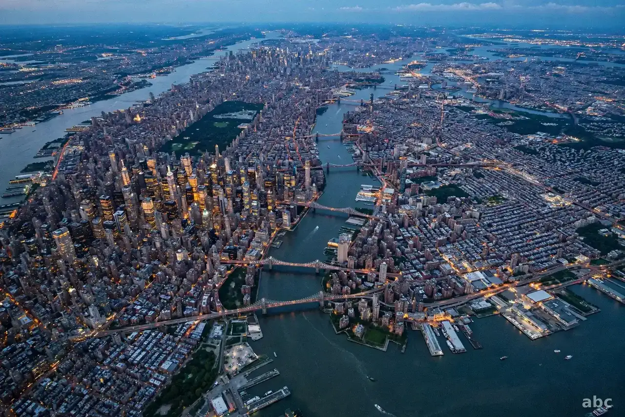 Water damage locations across New York