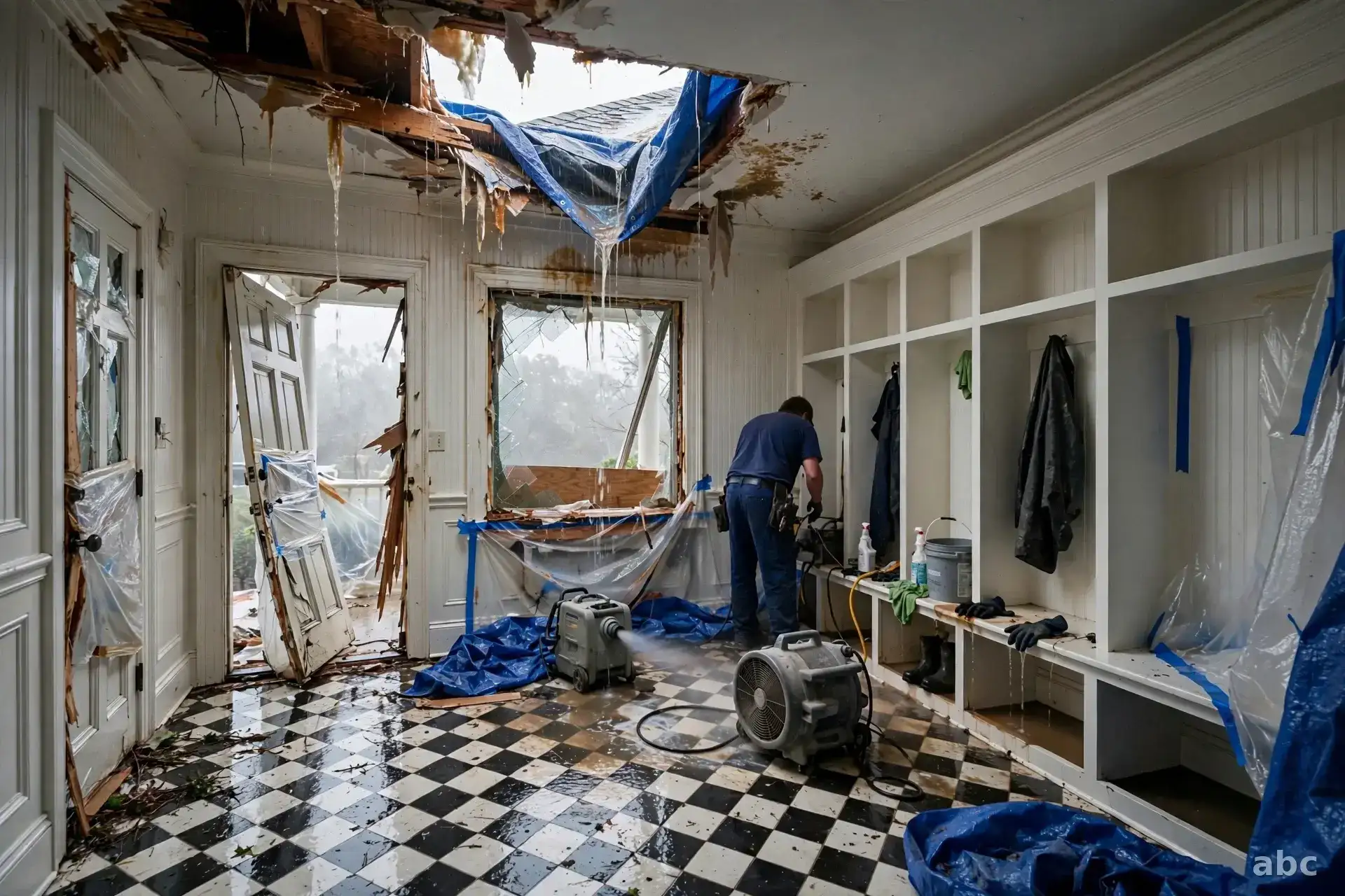 Storm Damage Restoration in Somers, NY